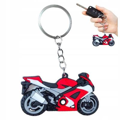 Sleutelhanger Motorfiets Motor Racefiets Rood