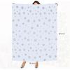 FRAMICS Christmas Throw Blanket, Soft White Winter Fleece Blanket Throw, Silver Snowflake Warm Fuzzy Flannel Blanket for Couch Sofa Decorative