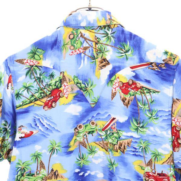 RockMount Made in USA SP1694 Tropical Print Short sleeve Western shirt Men's Used