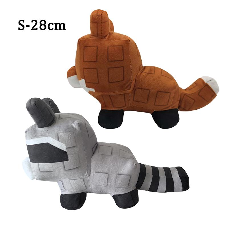 TreasuringU 28/40cm Grow Garden Wolf Plush Toys Game Cartoon Raccoon Fox Stuffed Dolls Pillow Soft Toy Brinquedos Birthday Gifts