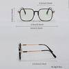 1 para okularów unisex kwadratowych fotochromowych zmieniających kolor do telefonu i komputera - Stylowe i wszechstronne okulary