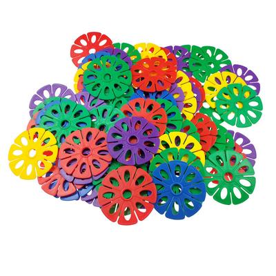 Große Größe 9CM Schneeflocke Bausteine Bloques De Construcción Montessori Kinder Spielzeug Pädagogisches 3 5 7 9 Jahre Alt Jungen Mädchen