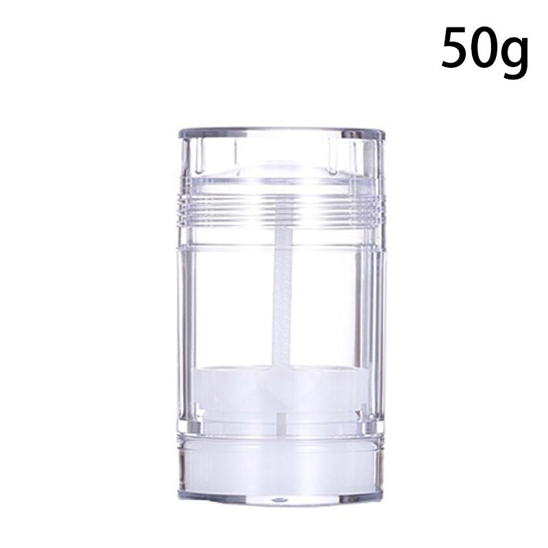 15/30/50/75G tuba deodorantu Ručně vyrobená kulatá Twist Up Spodní výplň Prázdná tyčinka na vyplnění náplně tyčinky Deodorant Cestování