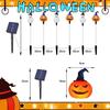 Solar Garden Halloween Ghost Set of Solar Automatic Warm Perfect for Indoor and Outdoor Creates Ambience Lights, Decorations, 5, Powered, On/Off,