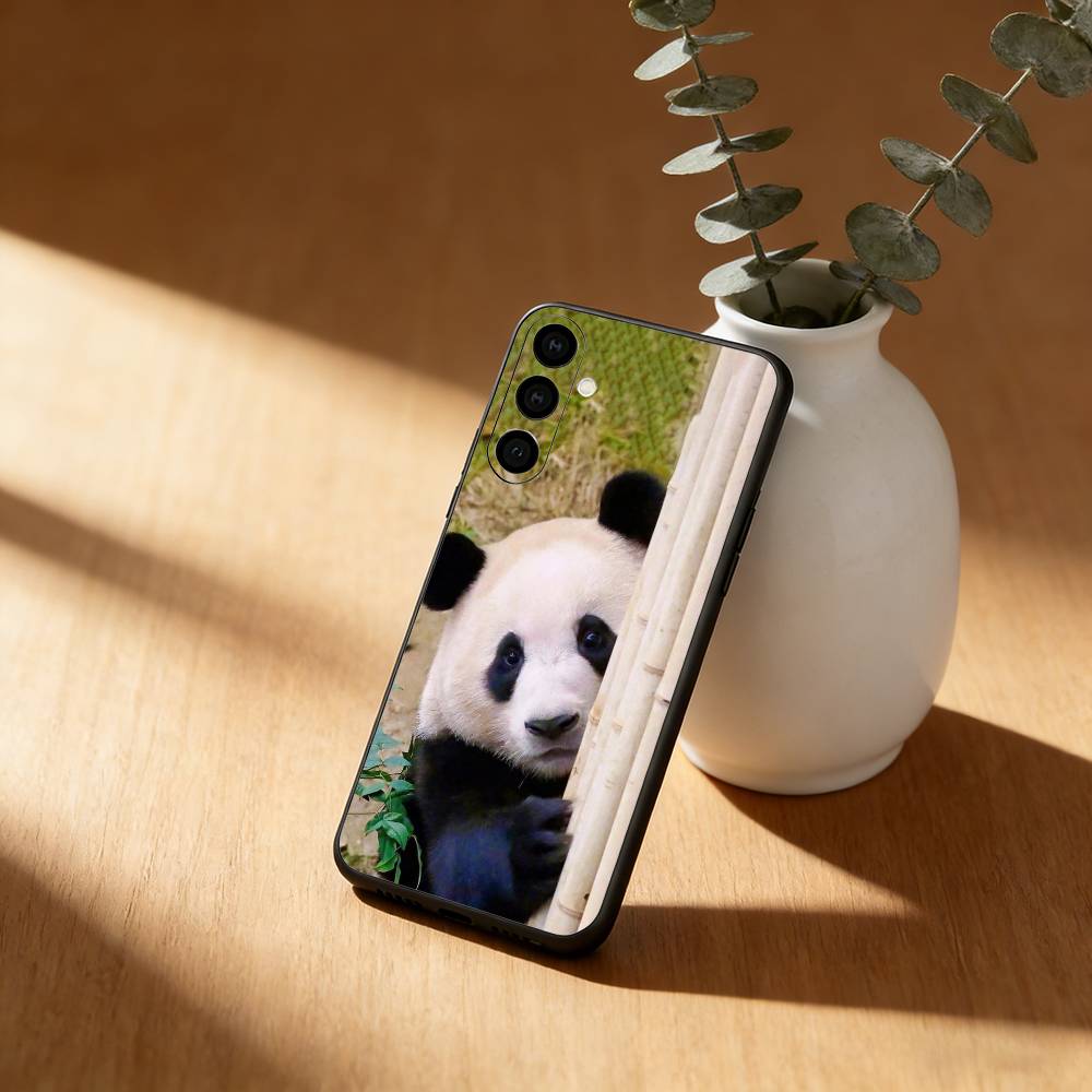 fubao panda Phone Case For Samsung Galaxy A91,80,73,72 ,71,53,52,32 ,31,22,21s,20,Soft Black Case Samsung a72