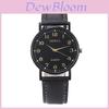 Minimalist Retro Student Watch With Alloy Case And Leather Band For Casual Wear