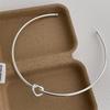 High Quality Hollow Out Knotted Open Adjustable Torques for Women Mujer 18K Gold Silver PVD Plating Titanium Steel Chokers