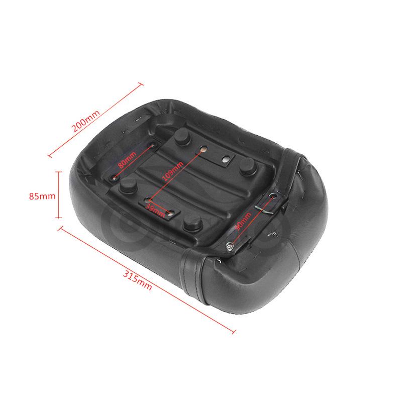 Shadou 98-19 VT750 Rear Leather Motorcycle Seat Cushion & Bag