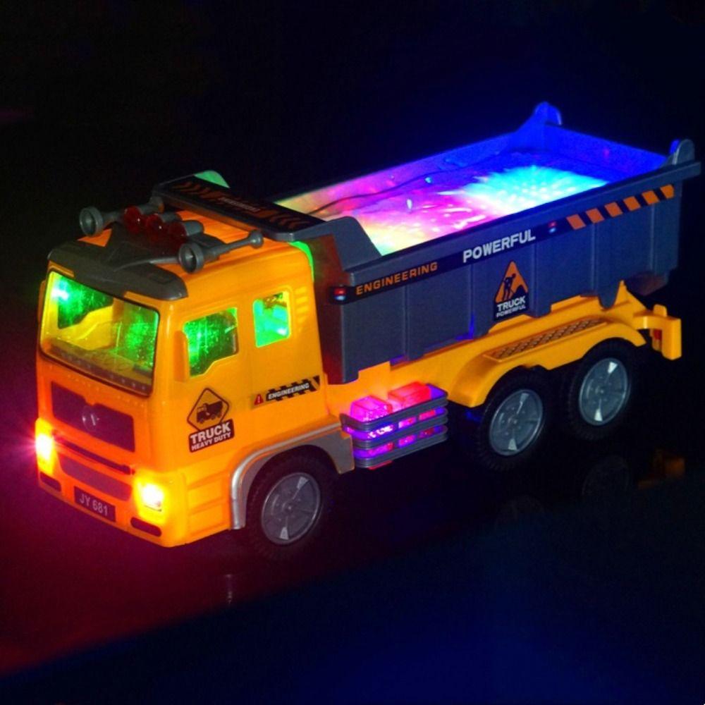 

Real Siren Electric Engineering Truck Flashing LED Engineering Vehicles Toy Birthday Gift Transport vehicle