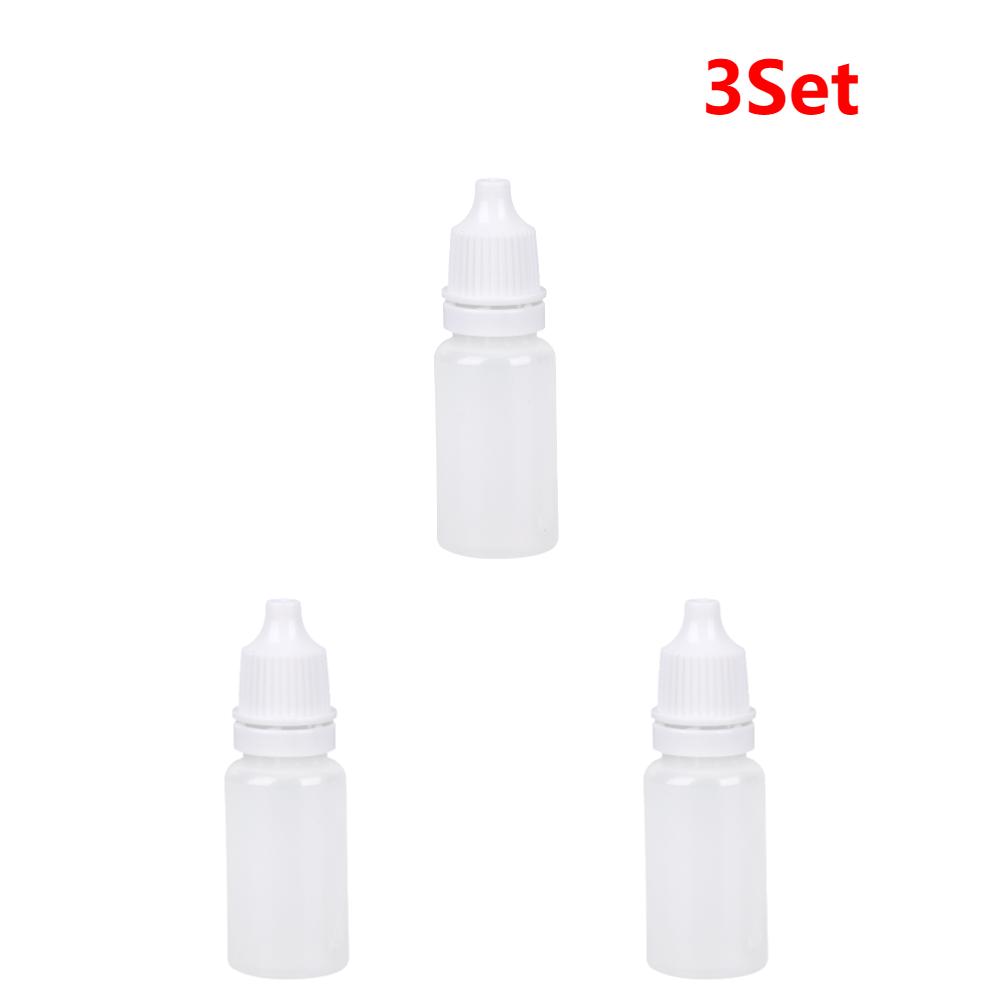 50pcs 5/10/15ml Eye Dropper Bottles Refillable Eye Drop Bottle Portable Eye Liquid Dropper for Solvents Essence Eye Drops Saline
