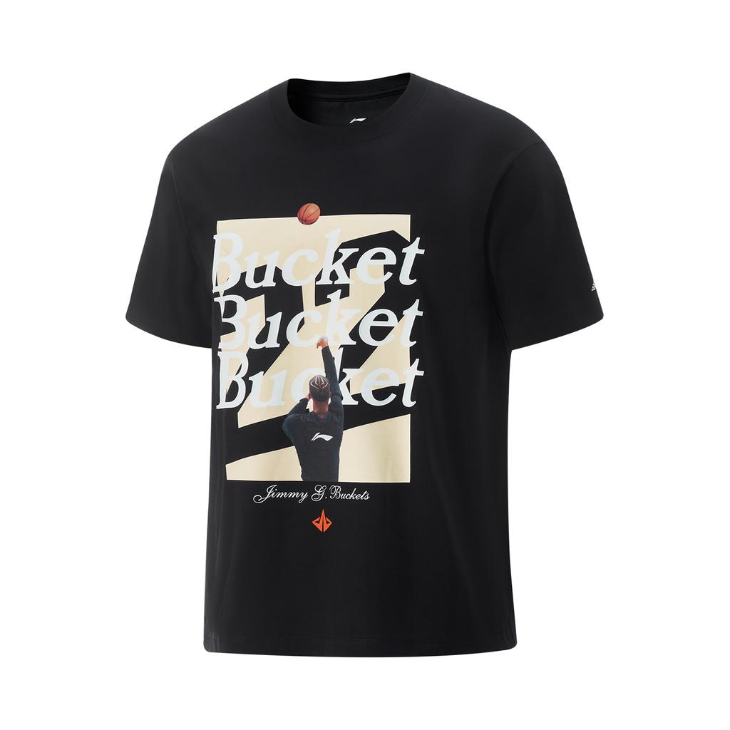 Li Ning Basketball Collection T Shirt Men's Black AHSV401-1