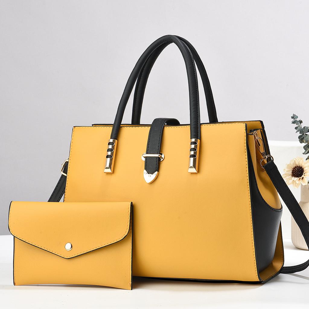Mother and Child Bags  High Appearance Level  Fashionable Color-blocked Handbags  Simple Single-shoulder Bags  and Trendy Crossbody Bags