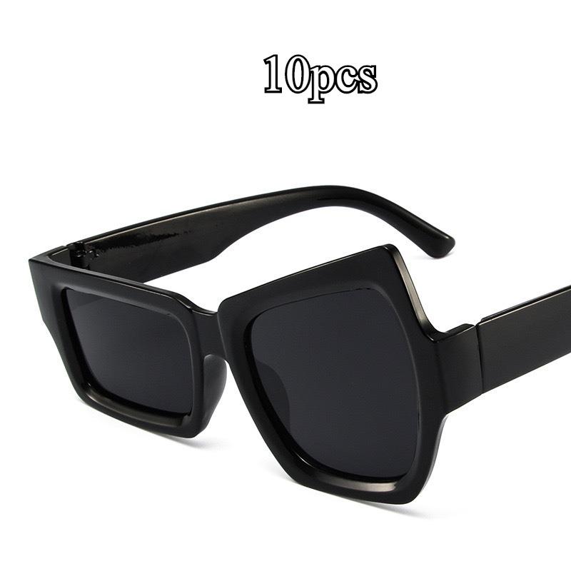 Funny Sunglasses for Women Eyebrow-raising Unisex Sunglasses for Men Fashion Irregular Size UV 400 Protection PC Lens Full Rim