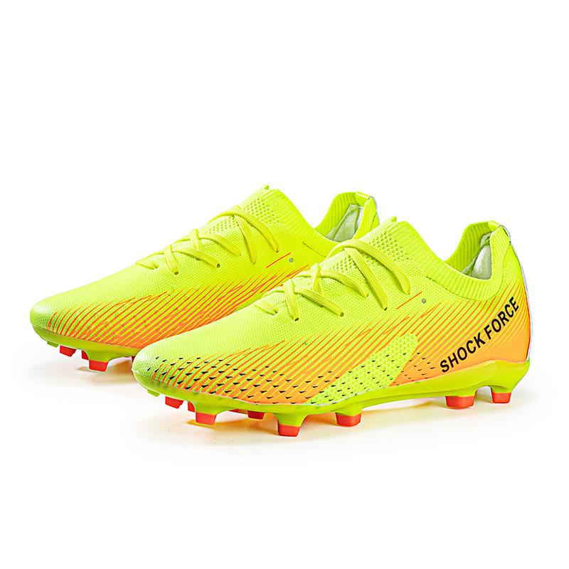Zhongbang Football Shoes Fg Pegged Leather Foot Boys And Girls Children And Teenagers Students Natural Grass Non-Slip Competition Shoes