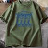 Mermaid Fish TShirt Trendy Beach T Shirt Summer Vacation Tshirt Shortsleeve Printed Cotton Graphic Tees Womens Top Clothes
