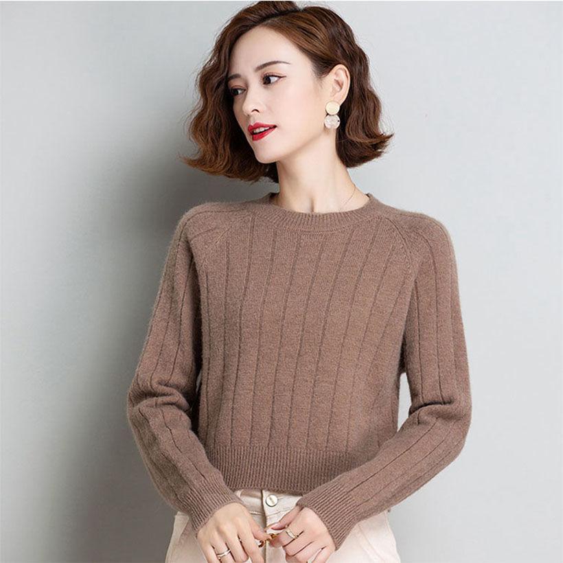 Knitted Sweater for Women's Autumn and Winter Loose Versatile and Western Style Sweater