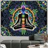 Sieben Chakra Wandteppich Yoga Meditation Wandteppich Buntes Mandala Indisch Hippie Wandteppich Wandbehang für Wohnzimmer Schlafzimmer