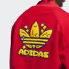 Adidas Originals Collegiate Badge Letterman Jacket with Cartoon Print Men Jackets Red IT6357