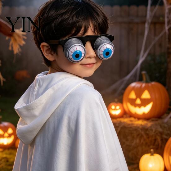 Funny Glasses for Photo Booths Pop-Out Eyes Glasses, Wobbly On Springs Novelty Festive Atmosphere Props Pranks Prank Halloween Costume Parties,