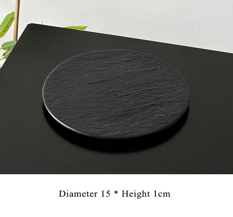 Ceramic Spiricle Plate Household 8 Inch New Vintage Exquisite Dessert Cake Dishes Creative Solid Round Afternoon Tea Tableware