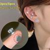 1Set  Simple Magnetic Earrings Ear Studs For Men Women Zircon Ear No Piercing Jewelry Gift