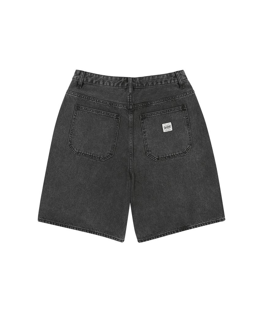 Syupeodeulai Iconic Denim Shorts Melange Black