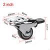 Heavy Duty Swivel Caster Wheel Set with Brake for Furniture Protection