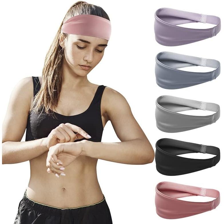 Sports Headband Sweat Absorbent Quick Drying Sweatband Men's Hair Band Women's Turban Unisex Running/Dancing/Yoga/Biking