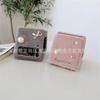 Applicable To Samsung Z Flip4 Plush Mobile Phone Case Zflip3 Bow Pearl Solid Color Protective Case Autumn and Winter Hair Case