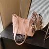 Casual soft surface large-capacity bag women's 2025 new fashion commuter shoulder bag candy color simple oblique span bag
