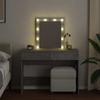 Vidaxl Toaletka Z Oświetleniem Led, Szarość Betonu, 100X40X130 Cm