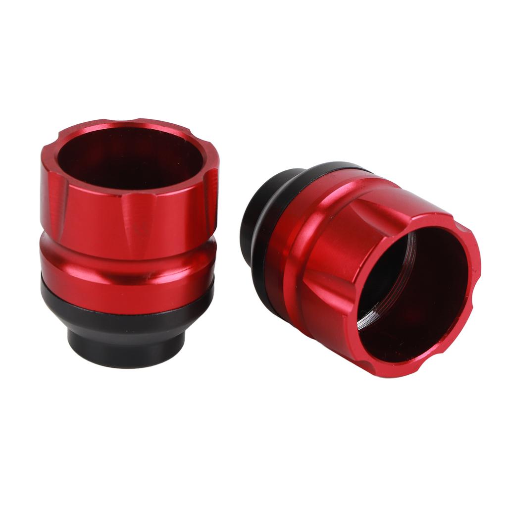 Front Fork Frame Slider CNC Aluminum Alloy Rustproof Stylish Universal Crash Protector for MotorcycleRed