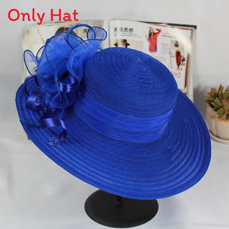 Elegant Womens Sun Hat With Flower Decor For Summer Outdoor Events