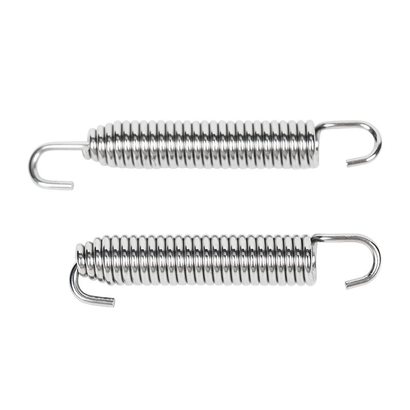 

2 шт. мотоциклетная выхлопная труба 75 мм вращающаяся глушитель монтажные пружинные крючки передние средние соединительные трубы для Kawasaki Suzuki Yamaha