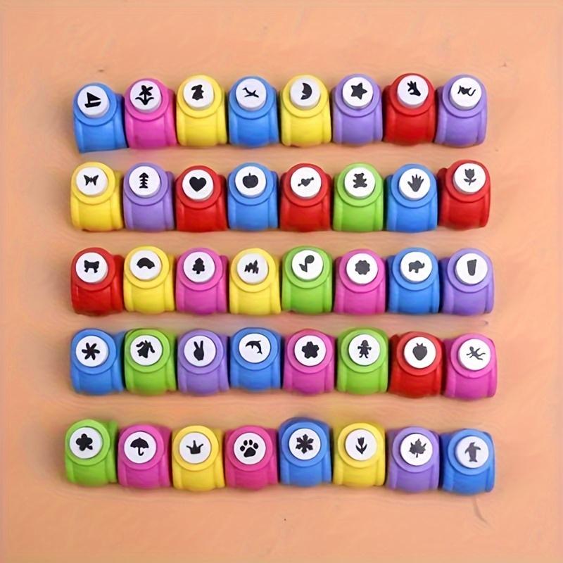 6pcs Mini Embossing & Punch Set - Assorted Colors, Portable Craft Tools for DIY Scrapbooking, Greeting Cards & Journal Decor