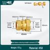 Copper Pipe Ferrule Connector for Air Conditioners: 8/10/15/22mm Reducer, Quick Solderless Fitting for Variable Diameter Joints
