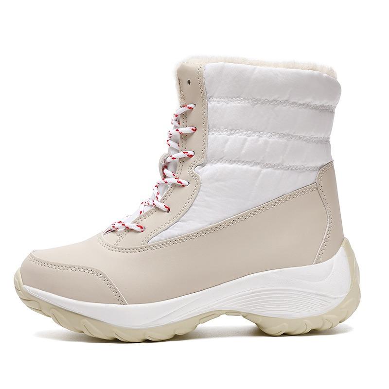Lightweight thick-soled autumn and winter women's shoes, snow boots, and a high-top velvet warm cotton shoe.