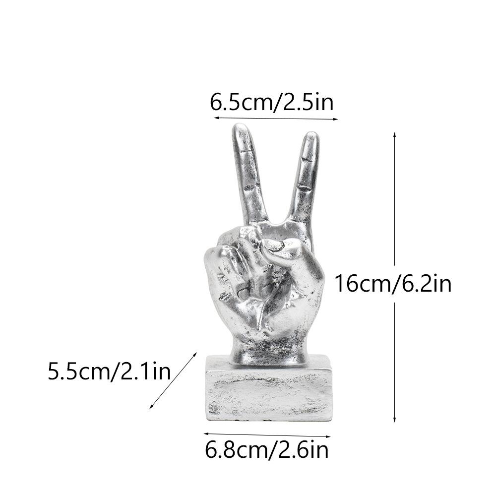 Gesten Charakter Finger Ornament Heim Wohnzimmer Büro Schreibtisch Dekoration