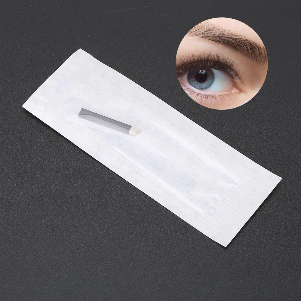50pcs Eyebrow Microblading Needles Blade Fine Tattooing Permanent Makeup Blades 0.18mm(16‑pin )