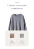 Autumn Winter Cashmere Knit Base Layer: Pure Color Round Neck, Loose Silhouette, Slimming, Soft & Smooth.