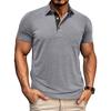 Summer Mens Short Sleeve Turn Down Collar T-Shirt Fashion Patchwork Polos Man