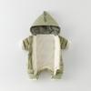 Thick Cotton Baby Jumpsuit - Warm Fleece Cartoon Winter Outfit for Boys & Girls