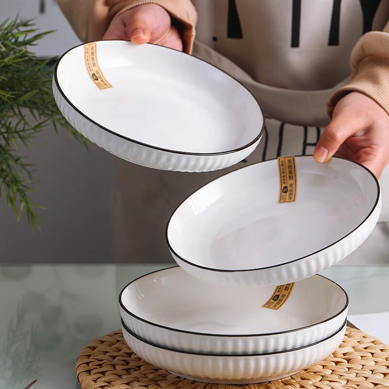 Nordic Style Jingdezhen Underglaze Ceramic Dinner Plates