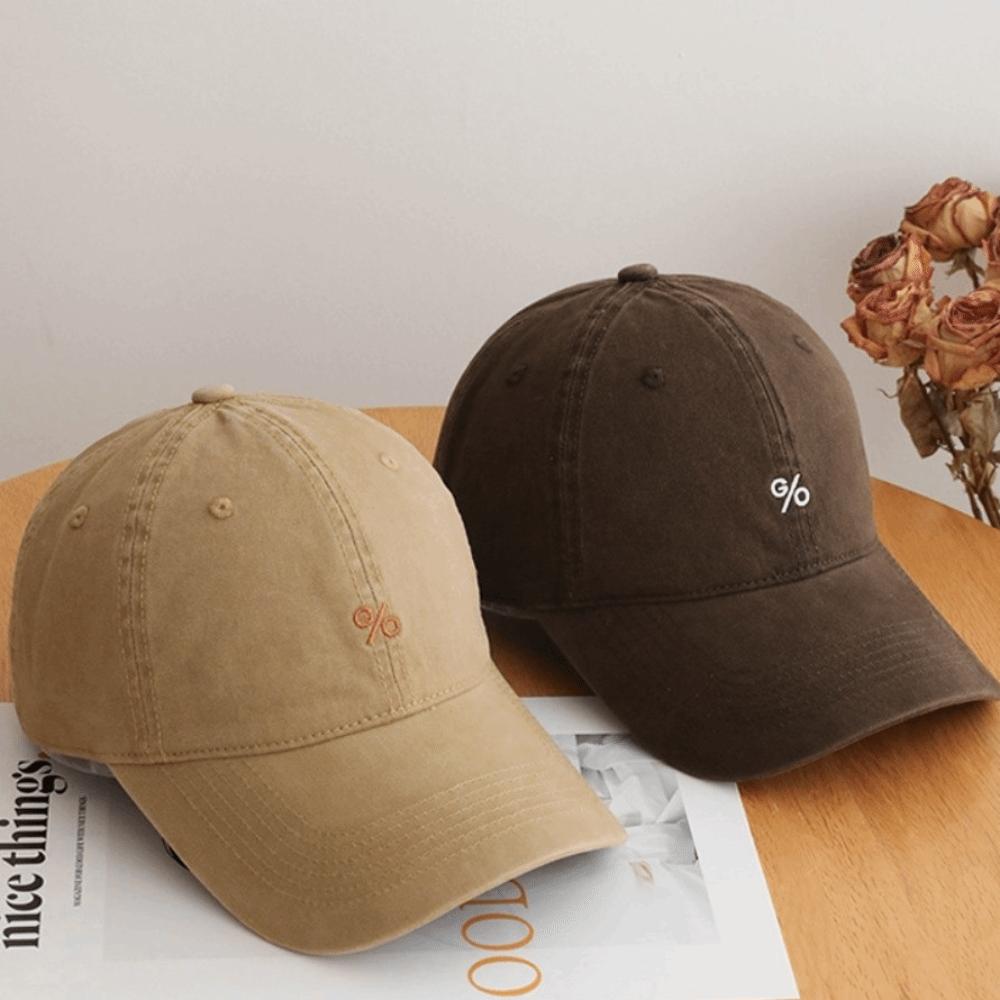 New Adjustable Sun Hats Cotton Breathable Baseball Cap Solid Color Embroidered Design Wide Brim Cap for Spring Summer Season