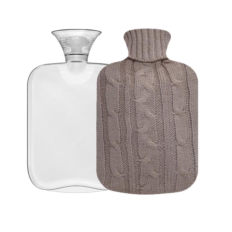 Plush Hot Water Bottle - Warm Belly & Hand Warmer for Women, Students, Large & Small Sizes, Cute Design