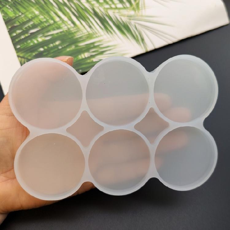 Round Drop Glue Molds Silicone Material Suitable for Making Craft Projects