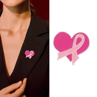 Elegante Spilla Nastro per la Consapevolezza sul Cancro al Seno Spilla da Bavero per Maglione per Donne e Ragazze Accessori Decorativi per Vestiti