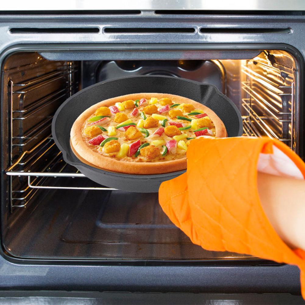 3pcs/Set 16cm 20cm 25cm Cast Iron Frying Pans Cookware Pots Household Kitchen Cooking Tool