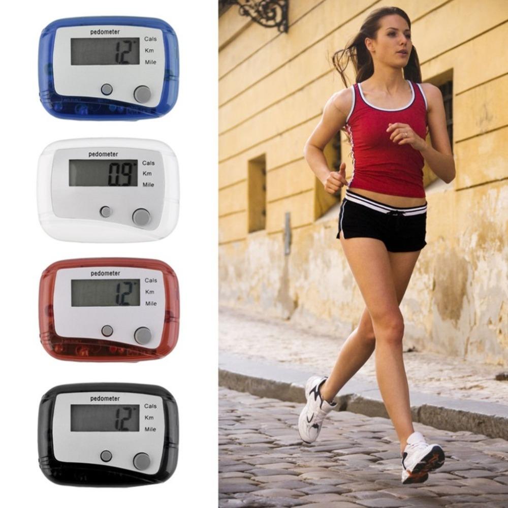 With Calories Mini Digital LCD Pedometer Mini Walking Distance Counter  Runner Equipment