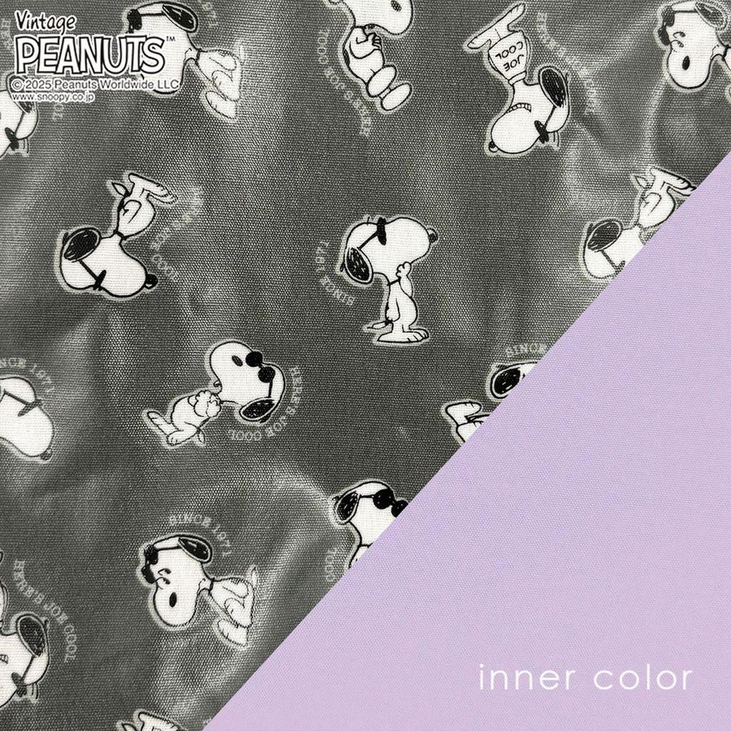 Rootote Women's Snoopy Small Tote Bag, Lunch Bag, Laminated Surface, IP Square Lami Peanuts-0L 8431 (03 Joe Cool)